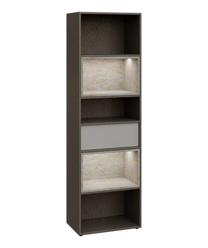 ERE V645 kancelářská skříň, 1-zásuvková/5 niky, 2000x600x400, metalická